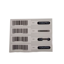 Custom security printing zebra barcode label scratch off label sticker